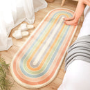 Alfombra larga suave geométrica moderna para dormitorio, mesita de noche, Tatami antideslizante, alfombrilla de Cachemira para el hogar, sala de estar, alfombras