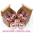 Großhandelseinzelteile Lashes Eye Bulk Lots 4/10/50/100 PCS Natürliche lange falsche Wimpern Fluffy Wispy Faux 3D Mink Lashes Soft Handmade