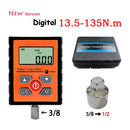 Neue Version 1/2 "1/4" 3/8 "Digitaler Drehmomentschlüssel-Adapter Professioneller elektronischer Drehmomentmesser für Fahrrad-Autoreparatur 0,3-200 Nm