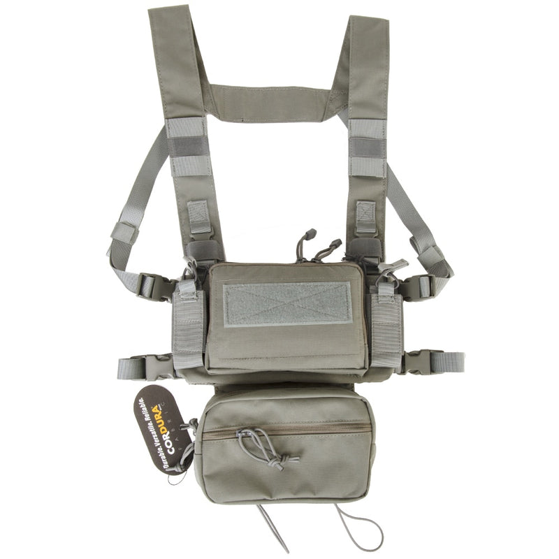 Tactical Micro Chest Rig Modular H Harness D3CR Funny Pack SACK Pouch Combat Vest 5.56 Mag Airsoft