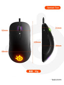 SteelSeries Sensei Ten Gaming-Maus 18.000 CPI TrueMove Pro Optischer Sensor 8 Tasten Mechanische Schalter RGB-Beleuchtung
