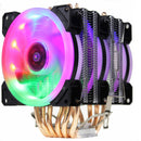 CPU-Kühler Hohe Qualität 6 Heatpipes Dual-Tower-Kühlung 9 cm RGB-Lüfter LED-Lüfterunterstützung 3 Lüfter 3-poliger CPU-Lüfter für AMD und Intel