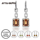 Zultanit-Sterlingsilber-Tropfenohrring 925 Schmuck für Frauen, geschäftliche Anlässe, geschaffener Zultanit-Farbwechsel im klassischen Stil