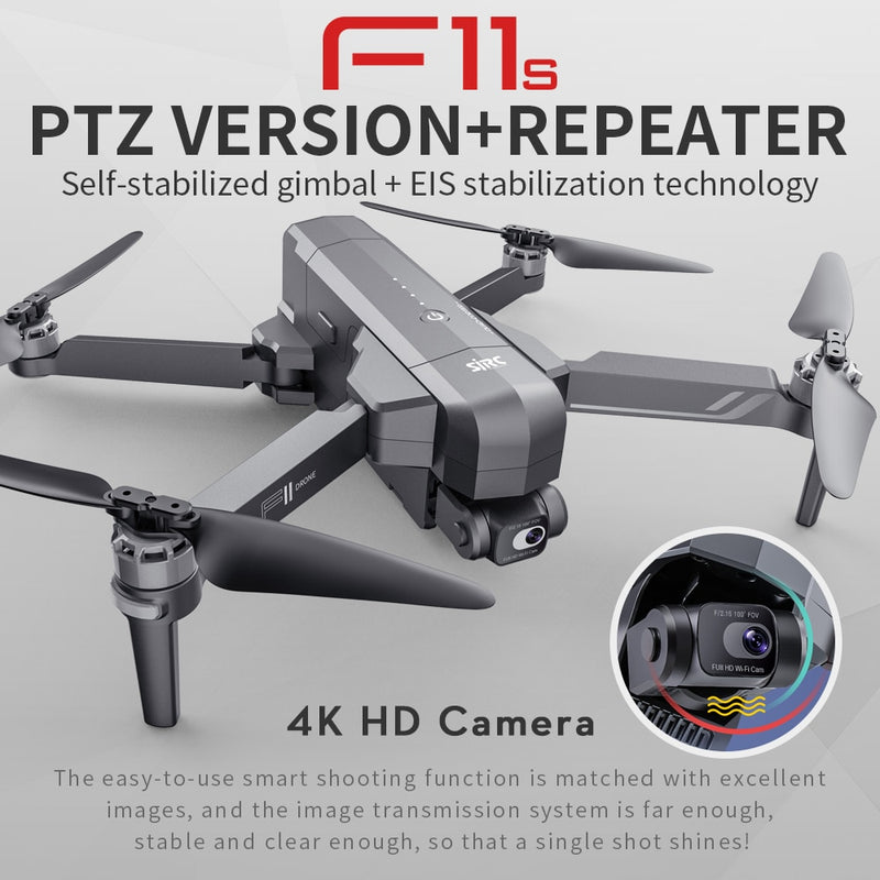 CSF F11S Pro Drohne 4k Professionelle Kamera 3KM WIFI GPS EIS 2-Achsen Anti-Shake Gimbal FPV Brushless Quadcopter RC Hubschrauber Dron