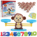 Montessori-Match-Match-Spielbrett-Spielzeug-Affe-Welpen-Balance-Skala-Zahl-Balance-Spiele Baby-Lernspielzeug-Tier-Action-Figuren