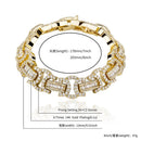 TOPGRILLZ nueva pulsera bizantina de 13mm de alta calidad Iced Out Micro Pave Cubic Zirconia Hip Hop joyería personalizada para regalo