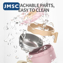 JMSC Food Warm Injection Heißwasserisolierung Kindergeschirr Edelstahl Geschirr Baby Sucker Futternapf Teller Nette Gadgets