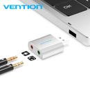 Vention USB Soundkarte USB Audio Interface Kopfhörer Adapter Soundkarte für Mikrofon Lautsprecher Laptop PS4 Computer Externe Soundkarte