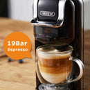 HiBREW Kaffeemaschine 19Bar 4in1 Mehrere Kapseln Expresso Cafetera Dolce Milk&amp;Nexpresso Kapsel ESEpod Gemahlene Kaffeekapsel H2