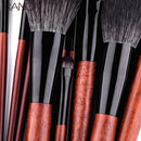 RANCAI 12-teiliges hochwertiges Make-up-Pinsel-Set, Foundation-Puder, Rouge, Lidschatten, Schwammpinsel, weiche Wollfaser, Haarkosmetik-Werkzeuge