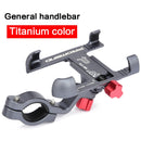 Soporte de aluminio para teléfono de bicicleta, soporte retrovisor para motocicleta, manillar giratorio de 360 ​​grados para teléfono, soporte para teléfono GPS