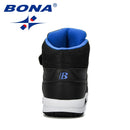 BONA, nuevo diseñador, Otoño Invierno, zapatos para niños, botas clásicas para niños, botas de nieve para niñas, botas de cuero PU, zapatillas planas, zapatillas de moda