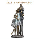 Feiertags-Familien-Skulptur, handgefertigt, Harz, Eltern-Statue, Tochter, Geschenk, Geburtstag, Sohn, Ornament, Basteln, Raumdekoration, Hochzeitstag