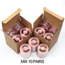 Großhandelseinzelteile Lashes Eye Bulk Lots 4/10/50/100 PCS Natürliche lange falsche Wimpern Fluffy Wispy Faux 3D Mink Lashes Soft Handmade
