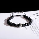 Mode-Türkis-Korn-Yoga-Armband-klassische silberne Farbe CZ-Kronen-Liebhaber-Entfernungs-Paar-Armband-Freundschaftsschmuck