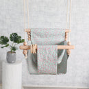 Lassen Sie uns Babyschaukeln aus Segeltuch hängen, 13-24 Monate, Hängespielzeug, Hängematte, Sicherheits-Babywippe, Indoor-Schaukel aus Holz