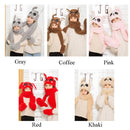 Winter Cute Funny Hat Moving Rabbit Ear Hat Velvet Toys Hair Hoop Hat Rabbit Hat Moves Ear Hat Plush Toy 5 Color Gifts For Child