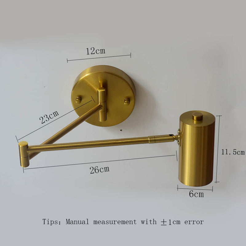 Moderne verstellbare LED-Wandleuchte mit langem Arm, warme/kalte Beleuchtung, an der Wand befestigte Haushalts-Nachttischbeleuchtung, Wandleuchte