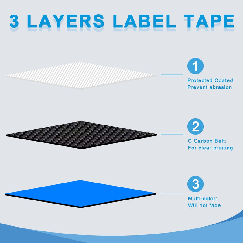 Labelwell, 10 Uds., laminado, Compatible con cinta de etiquetas 231 131 6/9/12mm, cinta negra sobre blanca 431 531 631 131 221 211, cinta de impresora