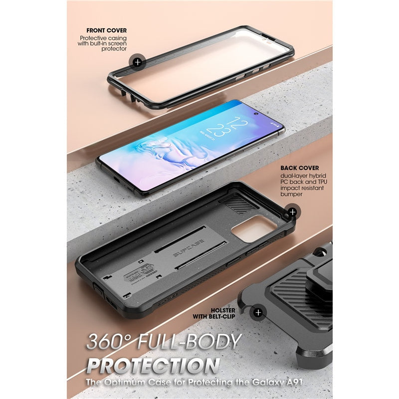 Für Samsung Galaxy S10 Lite Hülle (Version 2020) SUPCASE UB Pro Robuste Ganzkörper-Holster-Abdeckung mit integriertem Displayschutz