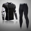 Laufen Herren Thermounterwäsche Unterhose Kit Sport Kompressionsbekleidung Trainingsanzug für Herren Fitness Slim Jogger Base Layer Set
