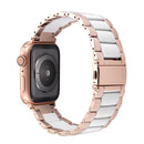 Harz Edelstahlarmband Armband für Apple Watch 5 Band 44mm iwatch 42mm Serie 5 4 3 2 Handgelenk Zubehör Schleife 40m Armband