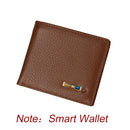 Smart Anti-Lost Wallet Tracker Echtes Leder Herren Geldbörsen Weiche Bluetooth-kompatible Leder Geldbörse Herren Luxus Herren Geldbörse