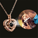 Benutzerdefinierte Paare Foto Anhänger Halsketten 100 Sprachen Ich liebe dich Halskette Projektion Erinnerung Liebhaber Schmuck
