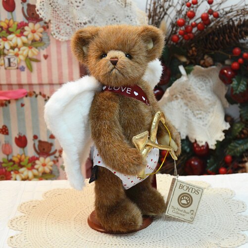 Cupid Plush teddy bear Toy Stuffed Teddy Bear with Joints can move Angel wings plush toys gift of love for girl Home Decor