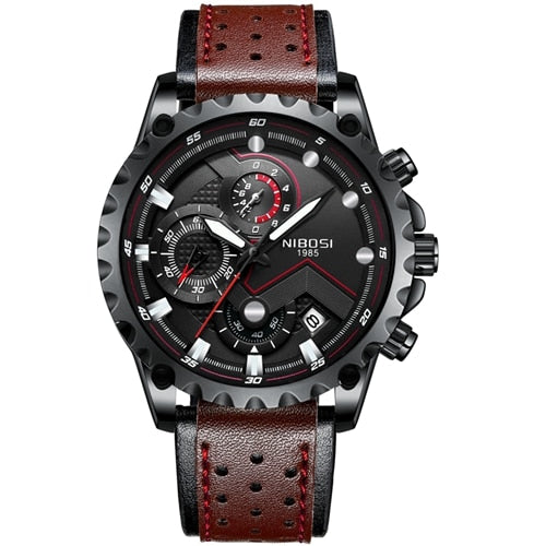 Reloj NIBOSI para hombre, relojes deportivos de esfera grande, reloj militar de moda para hombre, reloj de pulsera de cuarzo para hombre, reloj Masculino