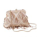 Mode Dame Quaste Umhängetasche Mode Pailletten Frauen Handtasche Weibliche Metallkette Handtasche Party Geldbörse Haspe Kleine bolsos X13H