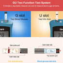 Sinocare Safe AQ UG mg/dL Blutzucker- und Harnsäuremessgerät &amp; Glukose-/Harnsäurestreifen für Diabetiker Gicht-Glukosemessgerät Multipack