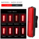 Fahrrad wasserdichtes Rücklicht Reitrücklicht LED USB wiederaufladbares Mountainbike Fahrradlicht Rücklicht Helmlicht Multi-Mode