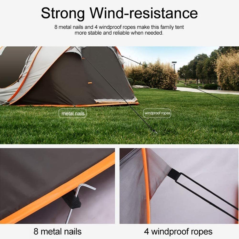 5-8 People Camping Tents Travel Pop Up Open Tent Throw Outdoor Hiking Automatic Season Tents Gazebo for Camping Fishing Tourism
