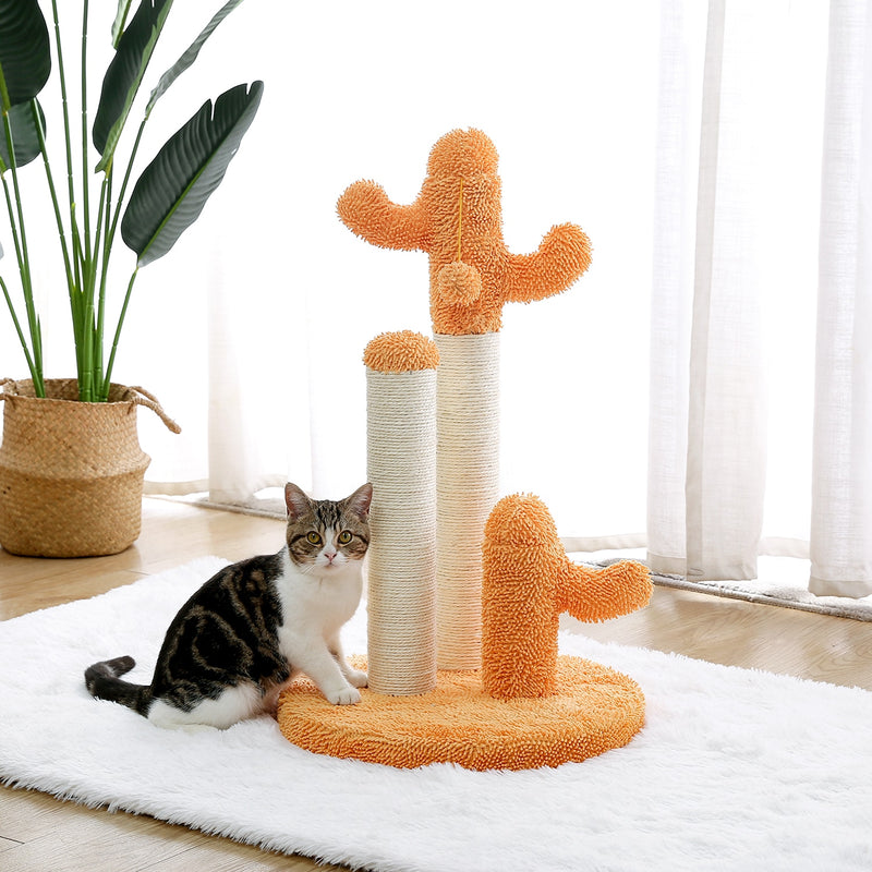 2 Size Cactus Style Cat Tree House Climbing Stratching Posts for Cat Kitten Funny Jumping Toy Cat House когтеточка rascador gato