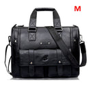 Männer Leder Schwarz Aktentasche Business Handtasche Messenger Bags Männliche Vintage Umhängetasche Herren Große Laptop Reisetaschen Hot XA177ZC