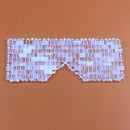 Máscara de cuarzo rosa para ojos, masajeador, máscara de ojos de Jade Natural, máscara de piedra para dormir, masajeador facial, máscara de ojos para dormir, para relajar los ojos, herramienta para el cuidado de los ojos