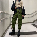 Rockmore Harajuku Ribbon Cargo Pants Damen Jogger Winter Sweatpants Hose Schwarz Loose Wide Leg Sweat Pants Femme