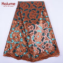 Kalume Weißer afrikanischer Tüll-Spitzenstoff Pailletten 5 Yards 2021 nigerianischer Mesh-Spitzenstoff Hohe Qualität zum Nähen von Hochzeitstüchern F1999