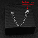 Edelstahl-Ohrringe Anti-verlorener Ohrclip Drahtlose Bluetooth-Kopfhörerhalter Zubehör Frauen Männer Ohrringe für Airpods