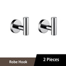 Shining Mirror Bathroom Hardware Set Round Towel Bar Toilet Paper Holder Towel Ring Robe Hook Stainless Steel DIY