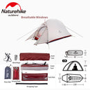 Naturehike Cloud Up Upgrade Camping Tent Outdoor Single Person 20D Silicone 1.2kg Ultralight Tent Portable Camping Hiking Beach