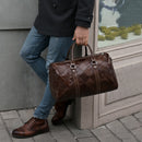 WESTAL Leder Duffle Bag Herren Reisetasche Leder Vintage Wochenendtasche Herren Reisetaschen Echtleder Reisegepäck/Reisetasche