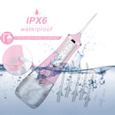 Oral Irrigator USB Rechargeable Water Flosser Portable Dental Water Jet 350ML Water Tank Waterproof Teeth Cleaner