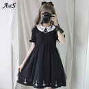 Gothic Lolita Kleid Harajuku Mode Kreuz Cosplay Weibliches Kleid Japanische Weiche Schwester Stil Stern Tüll Kleid Nettes Mädchen Streetwear