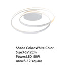 Luces de techo modernas para sala de estar, dormitorio, sala de estudio, comedor, lámpara de techo montada en superficie de color blanco/negro/dorado