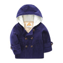 Mudkingdom Infant Baby Jungen Kleidung Herbst Winter Kapuzenjacke Verdicken Warme Jungen Oberbekleidung für Kleinkinder Langarm Lässige Mäntel