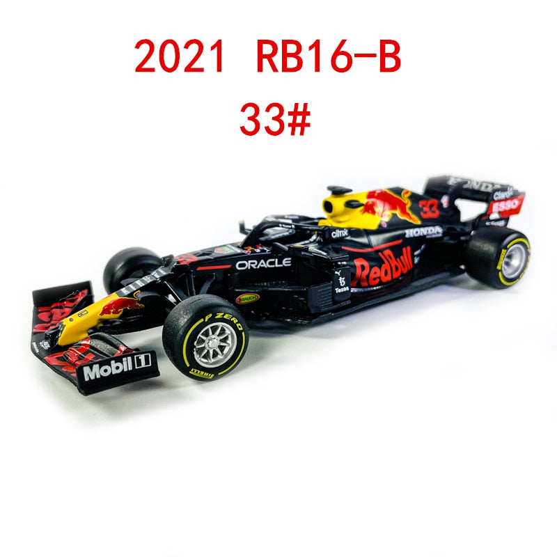 Bburago 1:43 2021 F1 Red Bull Racing RB16B 33# Verstappen 11# Sergio Perez Formula one Simulation alloy super toy car model