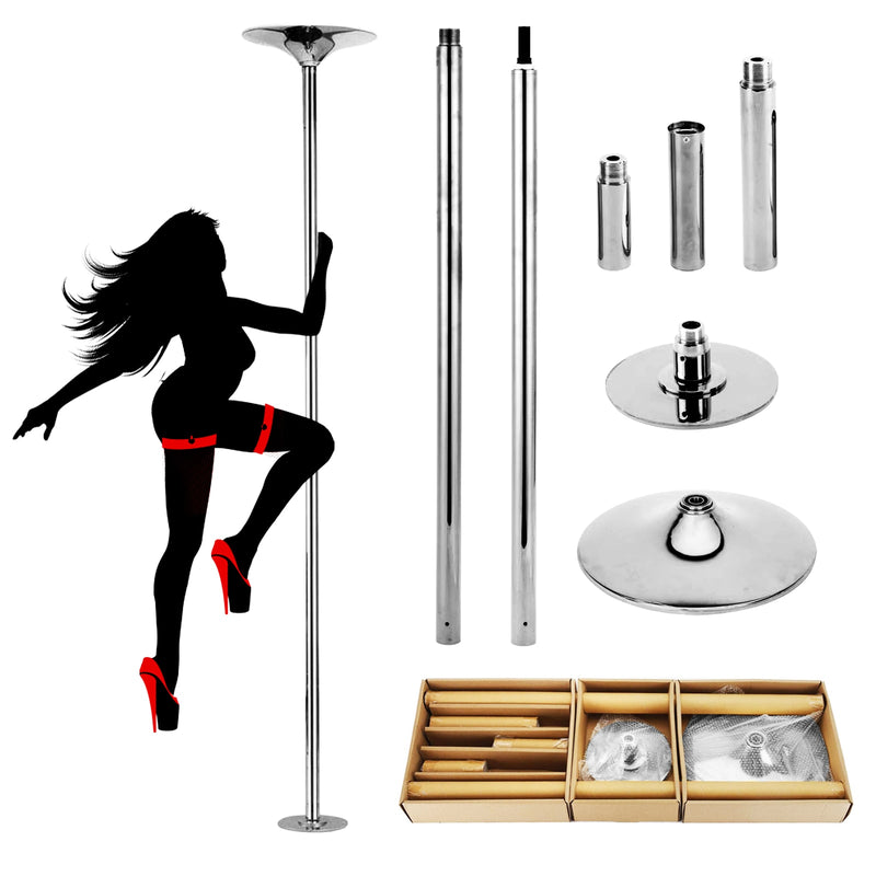 45mm Profesional Golden Stripper Pole Dance Spin Pole Extraíble Home Fitness Ejercicio Training Pole D POLE Kit Freeshipping