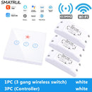 SMATRUL Tuya Smart Home APP WiFi Touch Schalter Licht RF 433 MHz Wandpanel DIY Relaismodul Timer Alexa Sockel Lampe 110-220V
